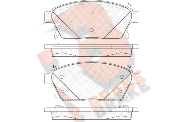 Brake Pad Set, disc brake (RB1939)