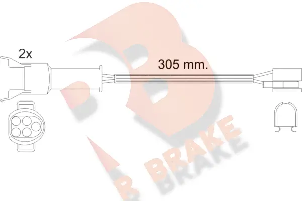 Warning Contact, brake pad wear (610449RB)