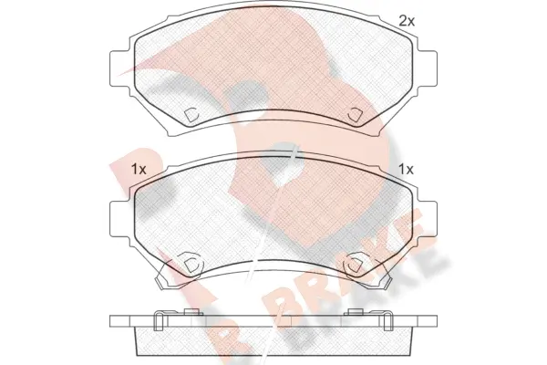 Brake Pad Set, disc brake (RB1182)
