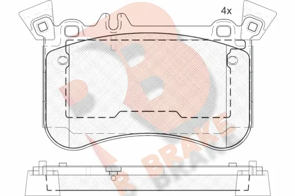 Brake Pad Set, disc brake (RB2042-203)
