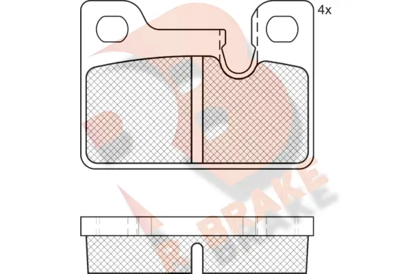Brake Pad Set, disc brake (RB0306)
