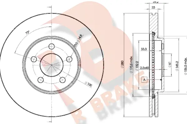 Brake Disc (78RBD25300)