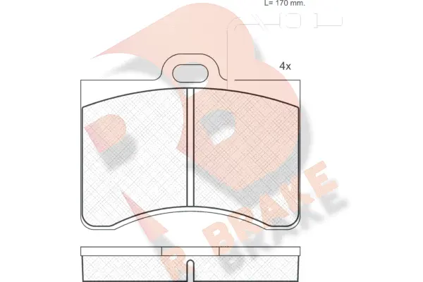 Brake Pad Set, disc brake (RB0175)