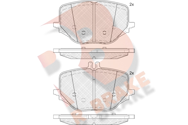 Brake Pad Set, disc brake (RB2445)