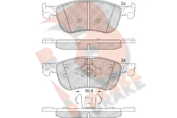 Brake Pad Set, disc brake (RB2295)