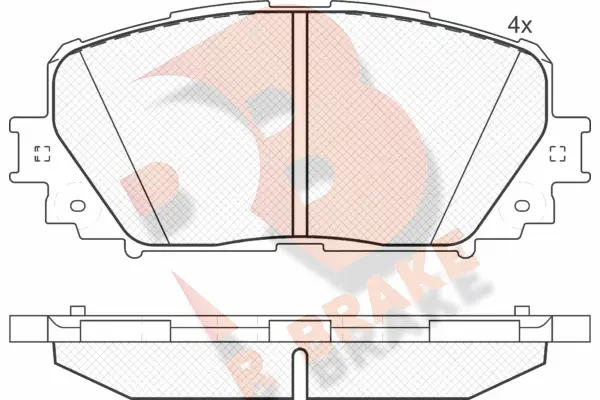 Brake Pad Set, disc brake (RB1898)