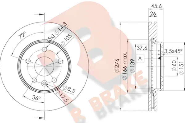 Brake Disc (78RBD21559)