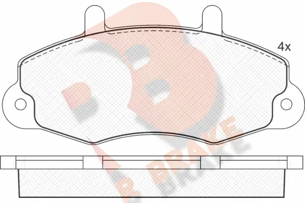 Brake Pad Set, disc brake (RB0896)