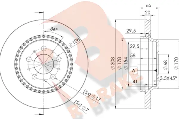 Brake Disc (78RBD17302)
