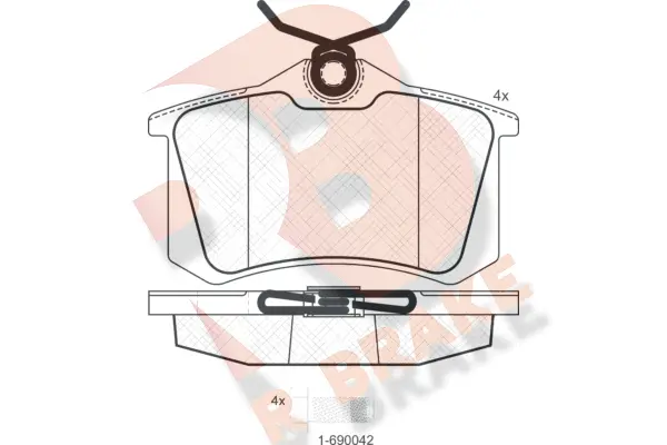 Brake Pad Set, disc brake (RB0697-700)