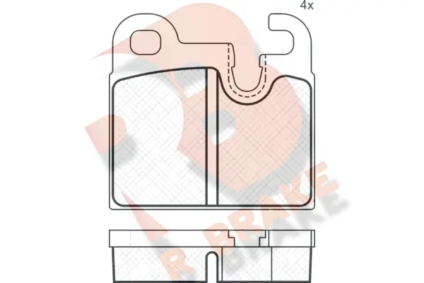 Brake Pad Set, disc brake (RB0302)