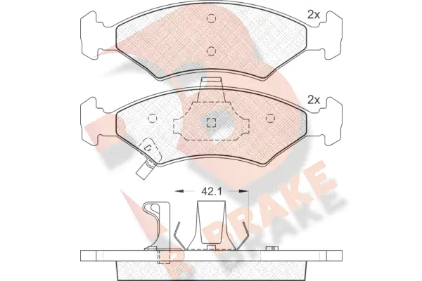 Brake Pad Set, disc brake (RB1231)