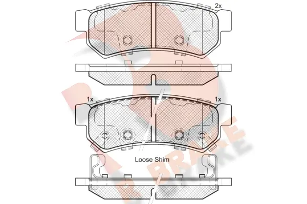 Brake Pad Set, disc brake (RB2058-203)