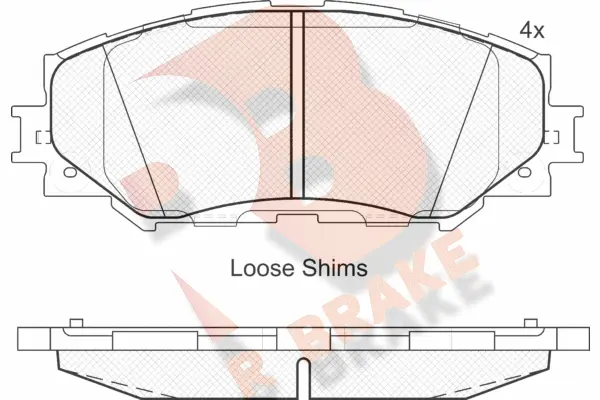 Brake Pad Set, disc brake (RB1760)