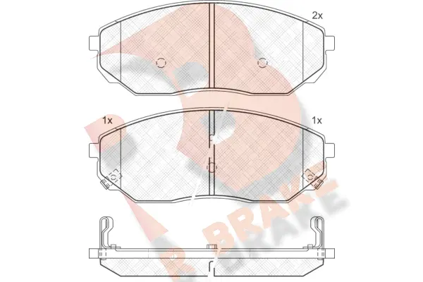 Brake Pad Set, disc brake (RB1606)