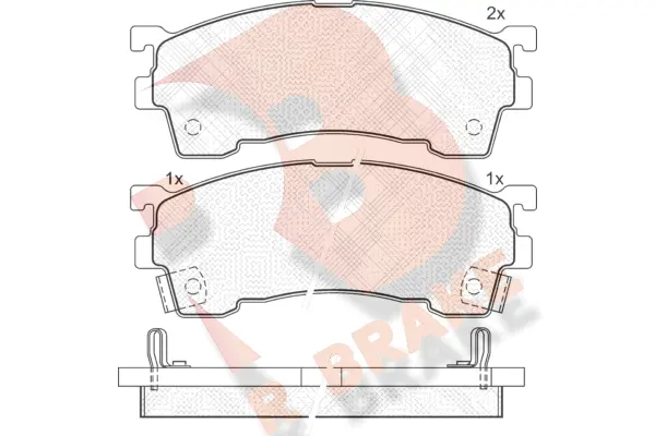 Brake Pad Set, disc brake (RB0971-203)