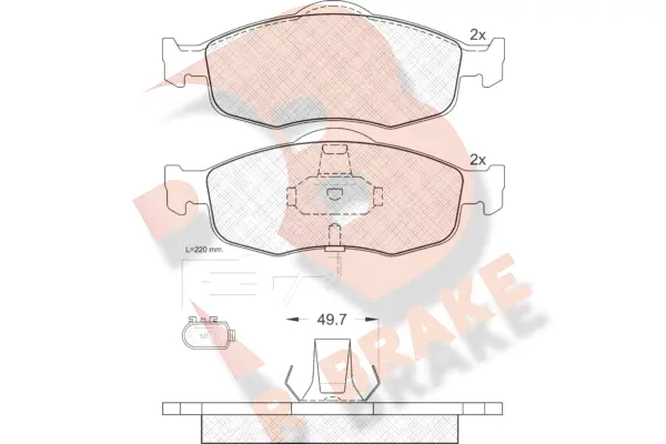Brake Pad Set, disc brake (RB0917)
