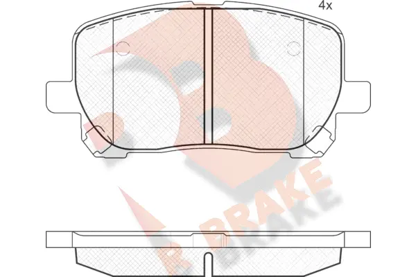 Brake Pad Set, disc brake (RB1820)