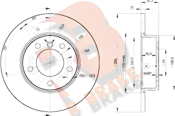 Brake Disc (78RBD20673)