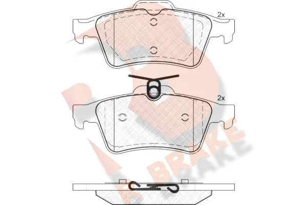 Brake Pad Set, disc brake (RB1651)