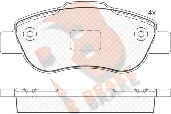 Brake Pad Set, disc brake (RB1659)
