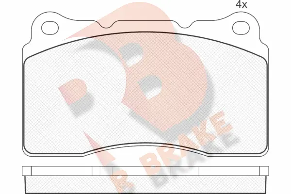 Brake Pad Set, disc brake (RB1582)