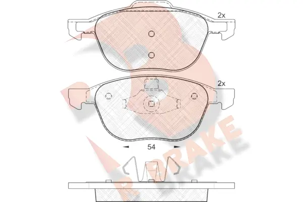 Brake Pad Set, disc brake (RB1617)