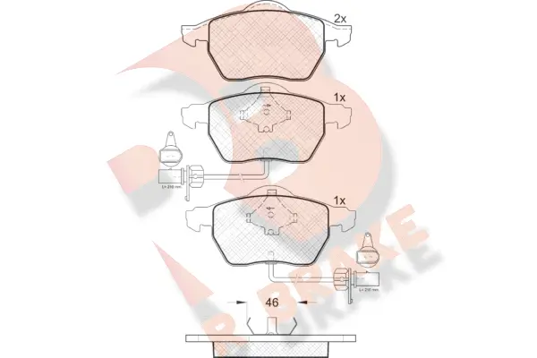 Brake Pad Set, disc brake (RB1331)
