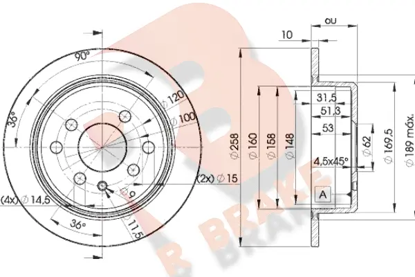 Brake Disc (78RBD29581)