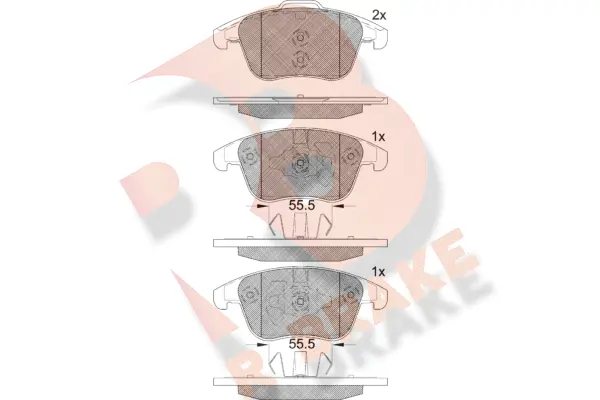 Brake Pad Set, disc brake (RB2231-203)