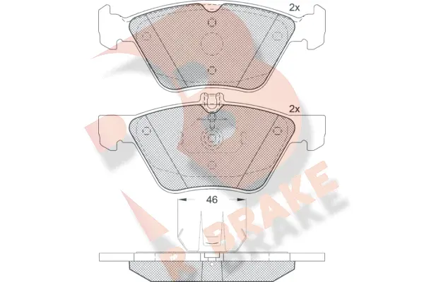 Brake Pad Set, disc brake (RB1259)