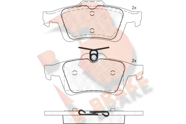 Brake Pad Set, disc brake (RB1744)