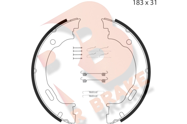 Brake Shoe Set, parking brake (79RBPB4006)