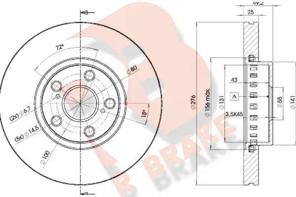 Brake Disc (78RBD25060)