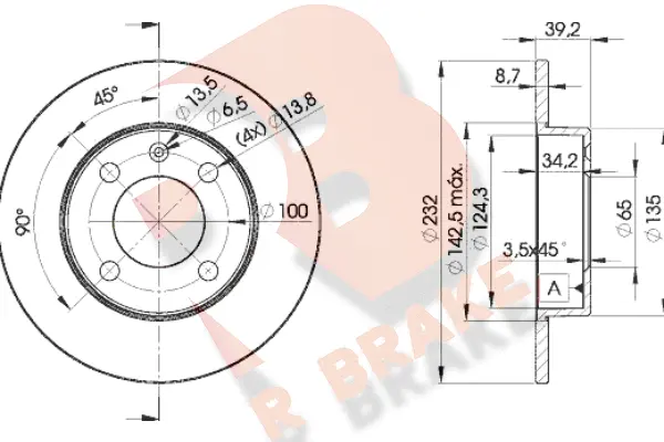 Brake Disc (78RBD25608)