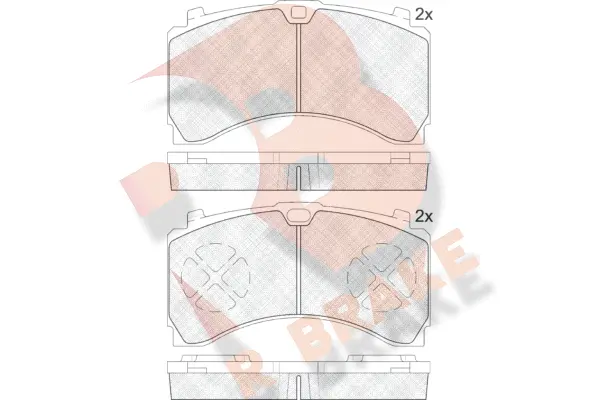 Brake Pad Set, disc brake (RB2123)
