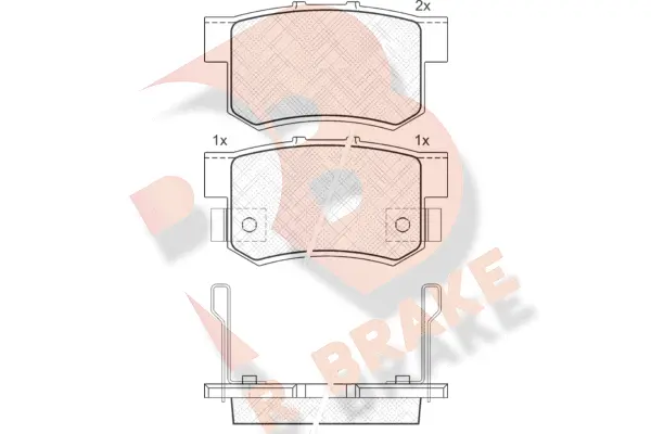 Brake Pad Set, disc brake (RB1187)