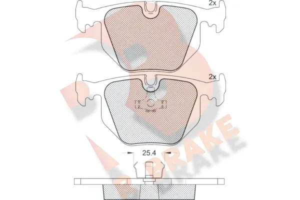 Brake Pad Set, disc brake (RB1548)