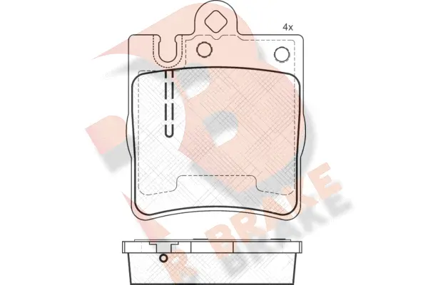 Brake Pad Set, disc brake (RB1312-202)