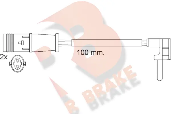 Warning Contact, brake pad wear (610548RB)