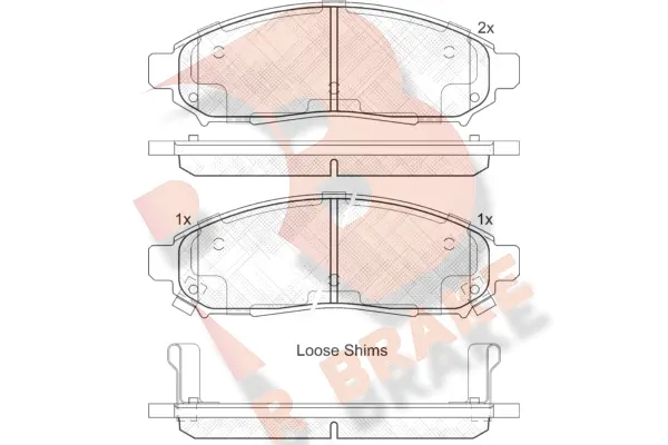 Brake Pad Set, disc brake (RB2003-200)