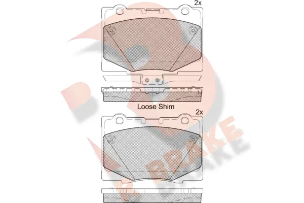 Brake Pad Set, disc brake (RB2184)
