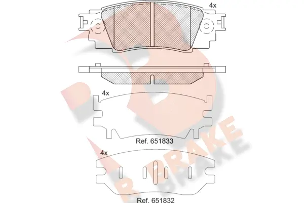 Brake Pad Set, disc brake (RB2262)
