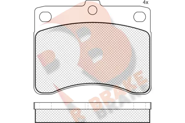 Brake Pad Set, disc brake (RB0725)
