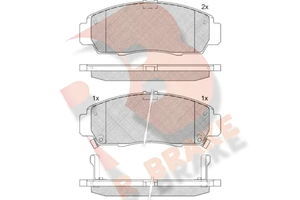 Brake Pad Set, disc brake (RB1543-203)