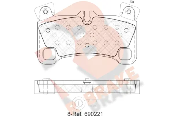 Brake Pad Set, disc brake (RB1922)
