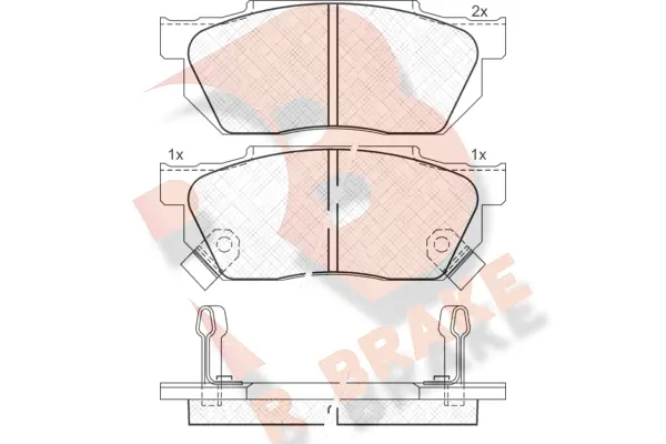 Brake Pad Set, disc brake (RB0494)