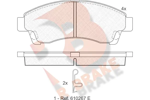 Brake Pad Set, disc brake (RB1324)