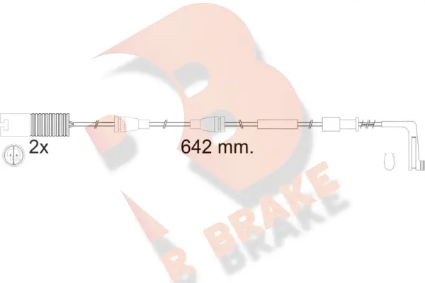 Warning Contact, brake pad wear (610538RB)