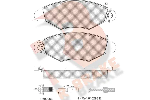 Brake Pad Set, disc brake (RB1217-203)